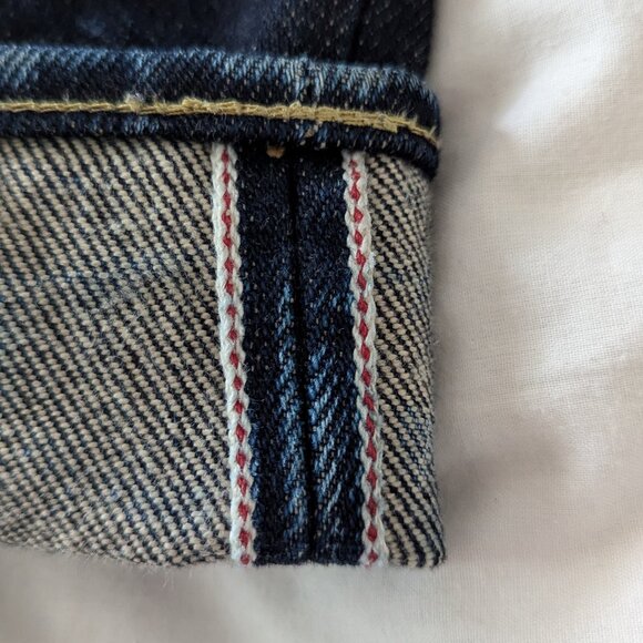 Iron Heart 25oz Selvedge Denim Slim Tapered Cut Jeans - Indigo (W31 x L36) - Picture 4 of 4